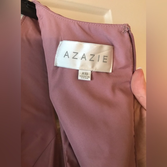 Azazie Lindie Bridesmaid Dress, Size 10, Vintage Mauve - Picture 4 of 8